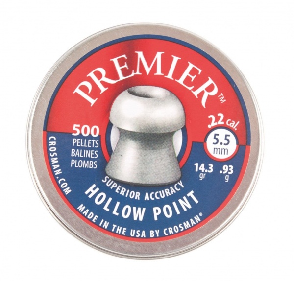 .22 Crosman Premier Hollow Point Pellets