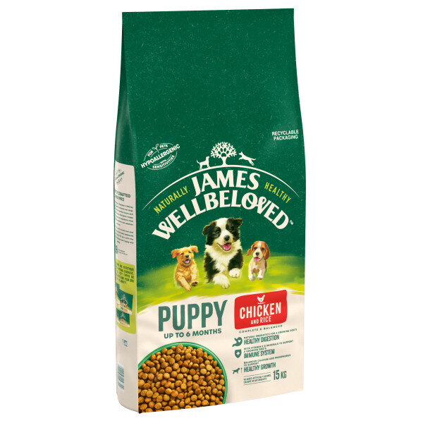 James Wellbeloved Puppy Chicken & Rice 15kg