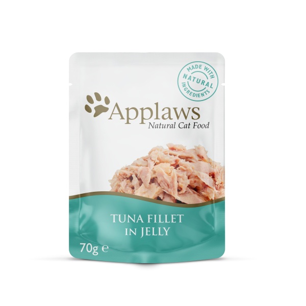 Applaws Cat Tuna Fillet in Jelly Pouches 16 x 70g