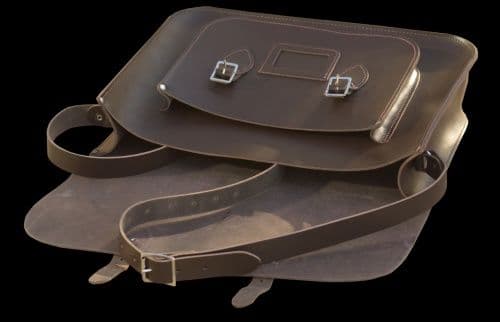15 Inch Tallboy Authentic British Vintage Leather Satchel