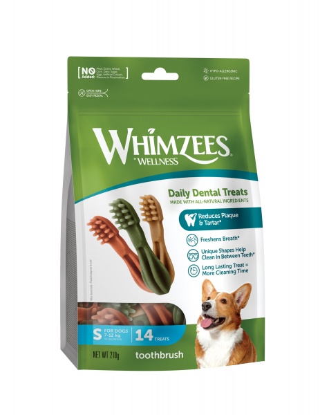 Whimzees Toothbrush Weekly Pack Small 14 pack x 6