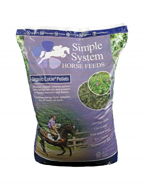 Simple System Organic Lucie Pellets Horse Feed 20kg