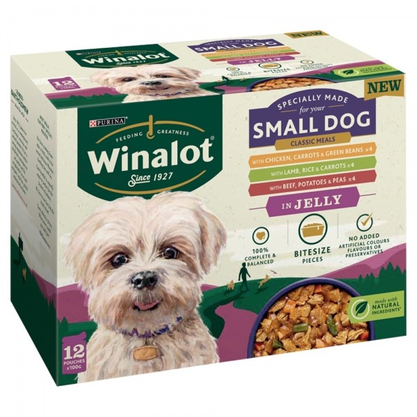 Winalot Small Dog Classic Meals in Jelly 4 x 12 x 100g