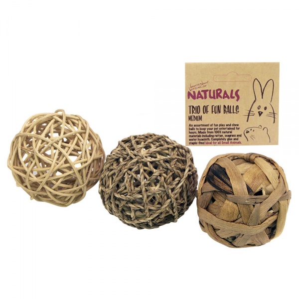 Rosewood Naturals Trio of Fun Ball - Medium