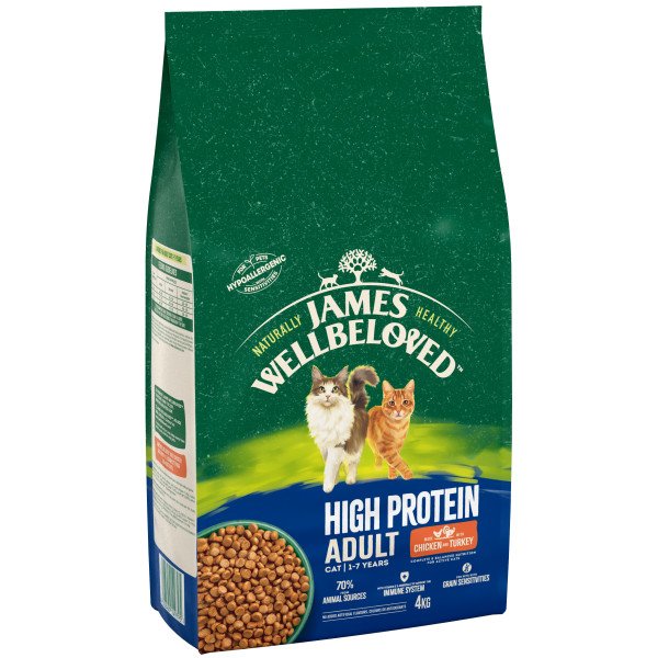 James Wellbeloved Adult Cat High Protein Chicken & Turkey 4kg