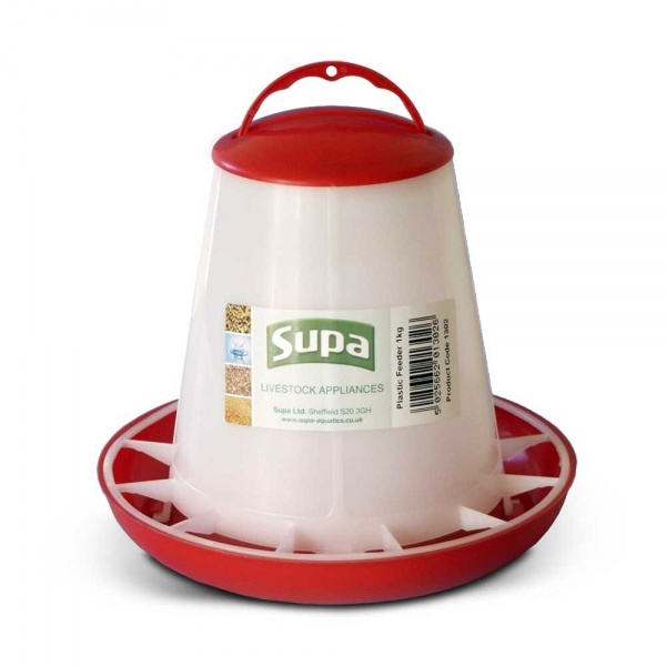 Supa Red & White Poultry Feeder 3kg x 3