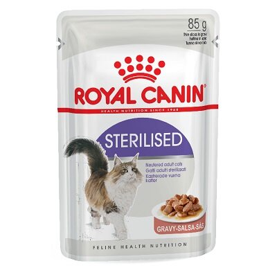 Royal Canin Sterilised Cat Food in Gravy Pouch 12 x 85g