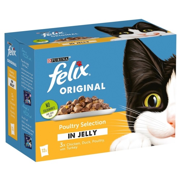 Felix Pouch Poultry Selection in Jelly 4 x 12 x 100g