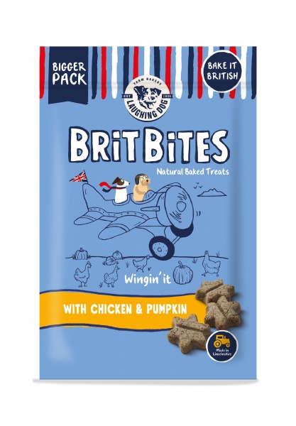 Laughing Dog Brit Bites Grain Free Chicken & Pumpkin 7 x 175g