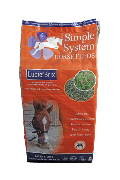 Simple System Lucie Brix Lucerne Bricks Horse Feed 20kg