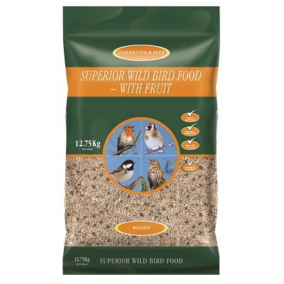 Johnston & Jeff Superior Wild Bird Food with Fruit 12.75kg