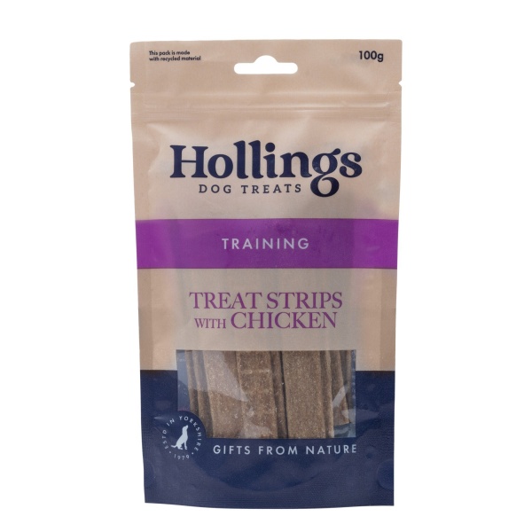 Hollings 100% Meat Treat Chicken 12 x 100g