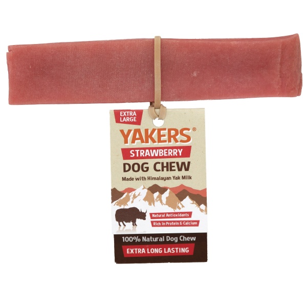 Yakers Strawberry Dog Chew Extra Large