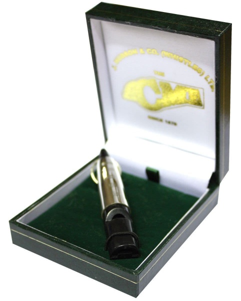 Acme Sterling Silver Sleeve With Dog Training Whistle In Presentation Case