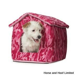 Ancol Just4Pets Combat Pink Dog House Bed