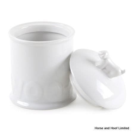 Ancol White Ceramic Treat Jar