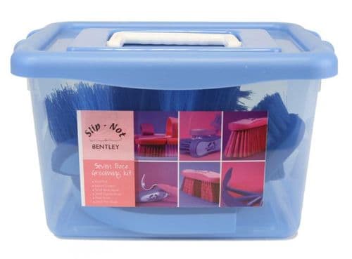 Bentley Brushware Blue Slip-Not Grooming Kit