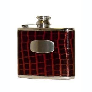 Bisley 4oz Brown Croc Flask