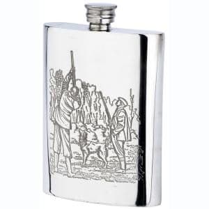 Bisley 6oz Pewter Game Season Flask