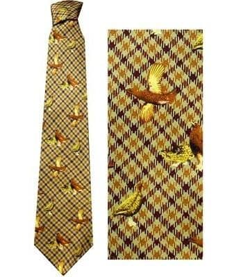 Bisley Brown Silk Tie - Grouse