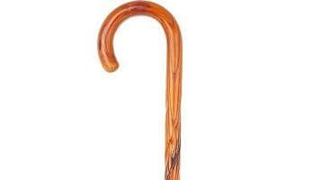 Bisley Dark Swirl Acacia Crook Handle Stick