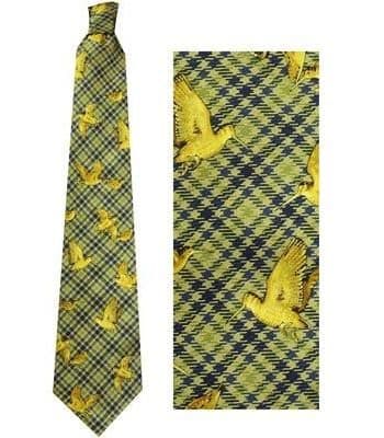 Bisley Green Silk Tie - Woodcock