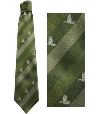 Bisley Polyester Tie - Duck Striped