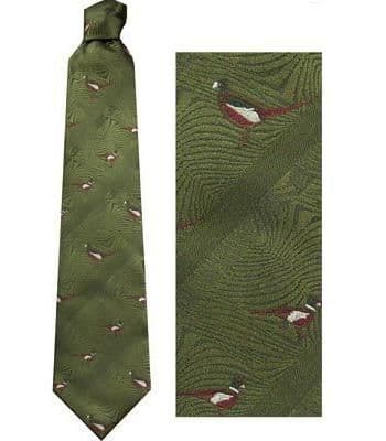 Bisley Polyester Tie - Pheasants