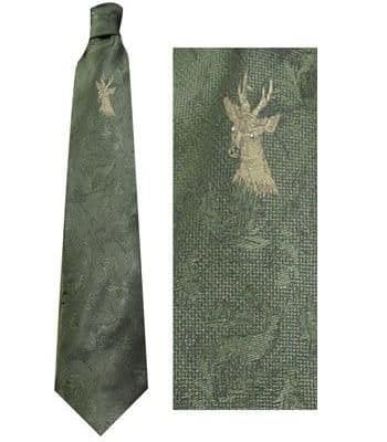 Bisley Polyester Tie - Single Stag