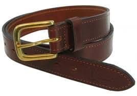 Bisley Stitched Brown Leather Belt