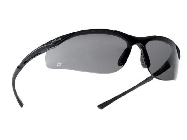Bolle Contour Safety Glasses-Smoke