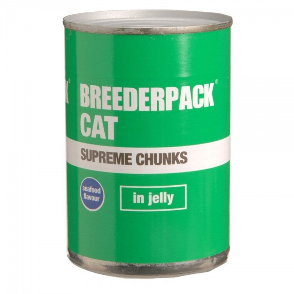 Breederpack Supreme Chunks Cat Food in Jelly 12 x 400g