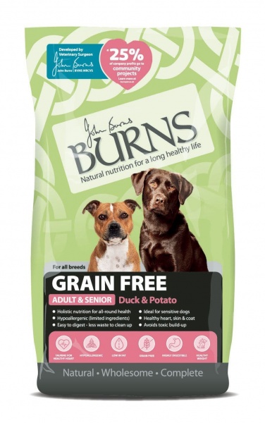 burns grain free puppy food