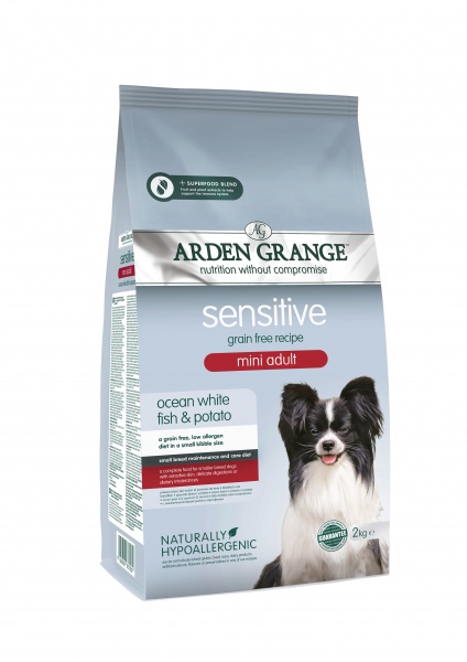 Arden Grange Mini Adult Sensitive Ocean White Fish & Potato 2kg