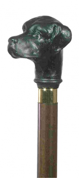 Classic Canes Black Labrador's Head Walking Stick