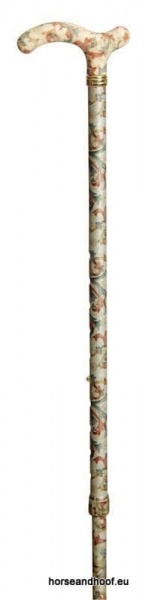 Classic Canes Chelsea Height-Adjustable Aluminium Cane - Cream Floral
