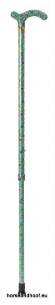 Classic Canes Chelsea Height-Adjustable Aluminium Cane - Peppermint Floral