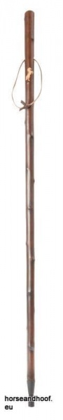 Classic Canes Chestnut Hiking Staff With Horse Carved Motif