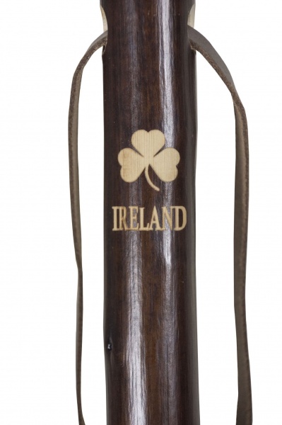 Classic Canes Chestnut Hiking Staff With Ireland Motif