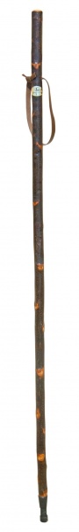 Classic Canes Chestnut varnished  Bark Hiking Staff