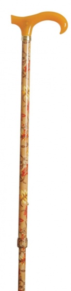 Classic Canes Extending Petite Derby With Acrylic Handle - Patterned Shaft