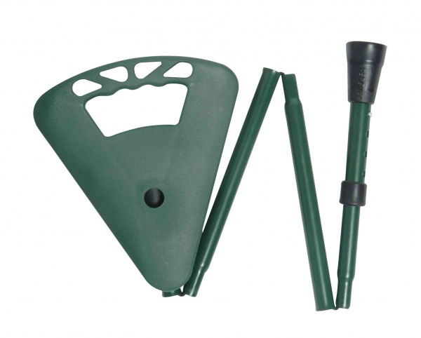 Classic Canes Flipstick Foldaway Seat, Adjustable, Green