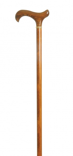 Classic Canes Hardwood Derby Cane With Filigree Collar - Ladies