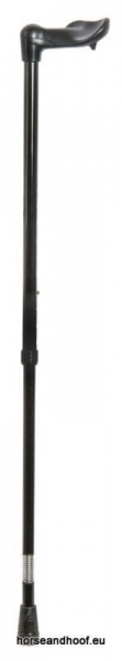 Classic Canes Orthopaedic Cane with Shock Absorber - Black - Left Hand