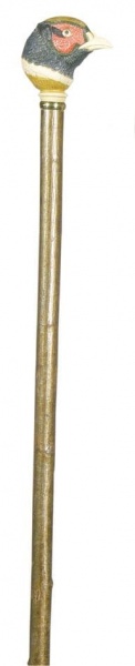 Classic Canes Pheasant head walking stick on hazel shaft