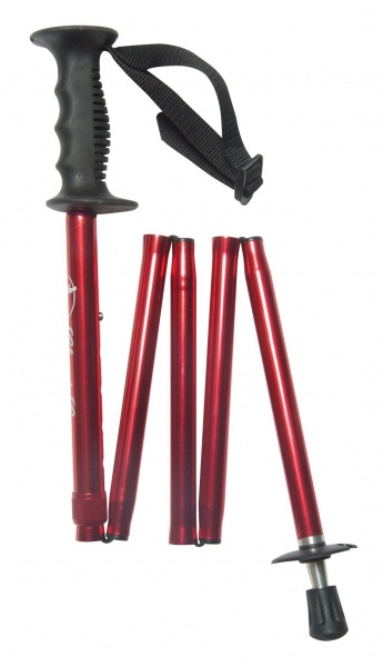 Classic Canes Red Folding Trekking Pole