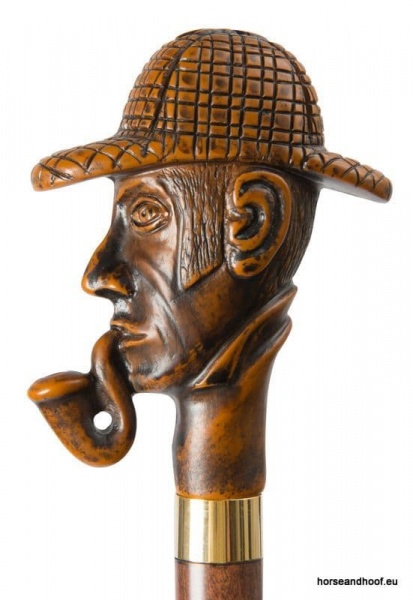 Classic Canes Sherlock Holmes Acrylic Cane - Hardwood Shaft