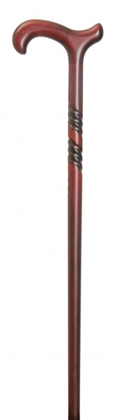 Classic Canes Spiral Beech Derby - Burgundy