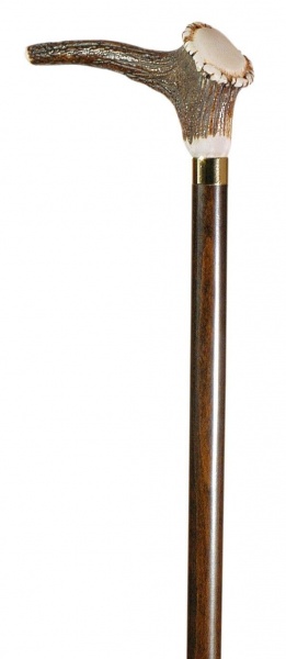 Classic Canes Stag Antler Crown On A Hardwood Shaft Walking Stick