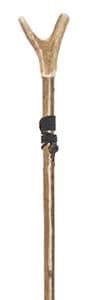 Classic Canes Stag Antler Thumbstick Fishermans Wading Staff on Hazel with Lanyard and Weighted